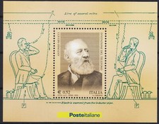 Italia 2003 A. Meucci Telefono/Invenzione Comunicazione Scienza Persone m/s MNH
