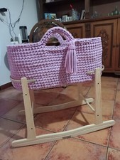 culla dondolo rosa 