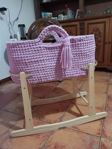 Culla dondolo rosa - rosa,