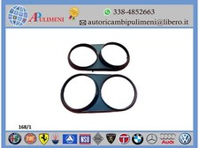 COPPIA CORNICE FARO DX SX PLASTICA CROMATA LANCIA FULVIA COUPE' 2° SERIE