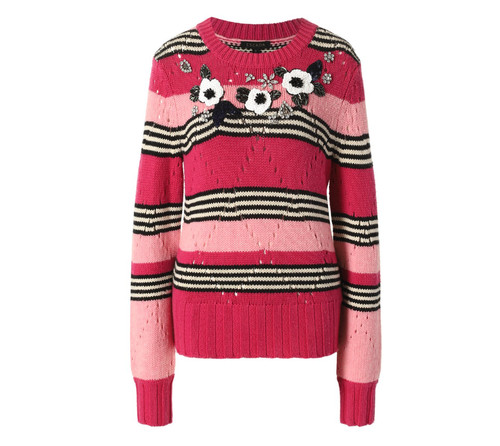 Maglione escada rosa righe - maglione,