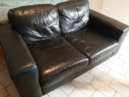Divano pelle posti usato - pelle, 2