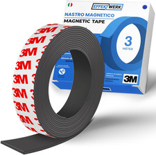 Rotolo Di Nastro Magnetico (3 Metro), Strisce Magnetiche Extra Spesse E Larghe C