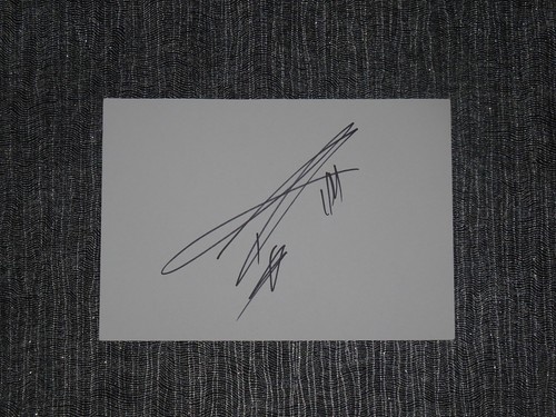Autografo cartaceo firmato pol - autografo,