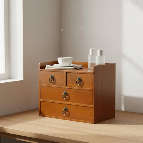 Cassettiera vintage legno - cassettiera,