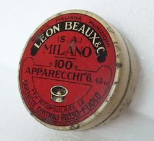 LEON BEAUX MILANO SCATOLA INNESCHI CARTUCCE ROSSE CACCIA MUNIZIONI CACCIATORI