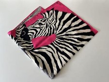 Foulard Hermes ZEBRA PEGASUS 90 Cm Seta Rosa Cavallo Carre 021