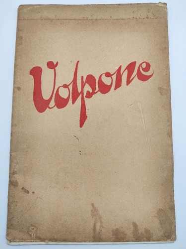 1927 vintage playbill volpone - 1927,