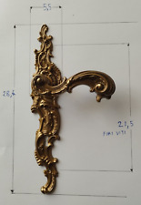 Coppia maniglie dorate per porta antiche vintage stile Barocco rococò anni 50