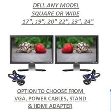 Schermo monitor Dell TFT 19" 22" 23" 24" PC computer LCD VGA DVI HDMI convertitore