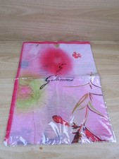 vecchio FOULARD GATTINONI rosa floreale sciarpa donna vintage di