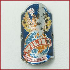 WILIER TRIESTINA TESTA TUBO METALLO DISTINTIVO BICI D'EPOCA BICICLETTA VECCHIO STEMMA EMBLEMA