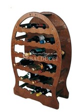 Cantinetta portabottiglie in legno multistrato a botte 33 posti vino