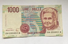 1000 lire montessori 1990