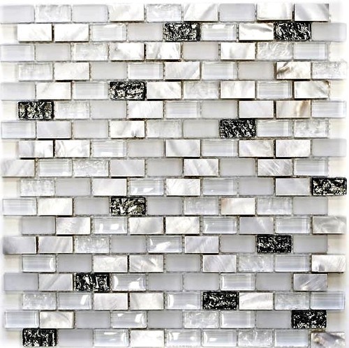 Vetro pietra shell bianco - vetro,