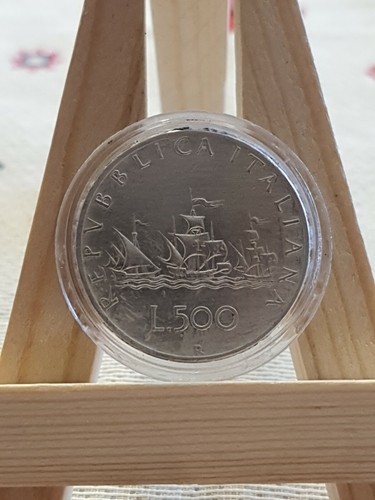 Moneta 500 lire - moneta, del