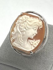 Anello argento 925 con cammeo