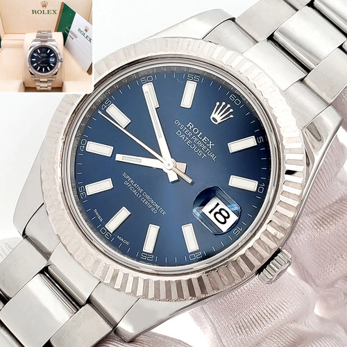 Rolex datejust 116334 blue - datejust,