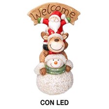 Pupazzo Babbo Natale con Led
