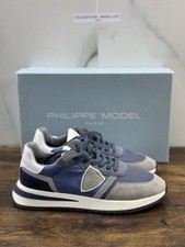 Philippe Model  Tropez  Sneaker Pelle Grey Blu   Casual Uomo 40