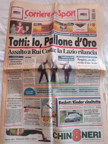 Corriere dello sport 2001 roma - sport,