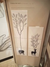 BARDELLI IL BOSCO DEI CERVI composizione formato cm.20x20 I°scelta