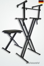 Set supporto tastiera doppio