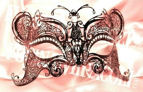 Maschera veneziana metallo - in,