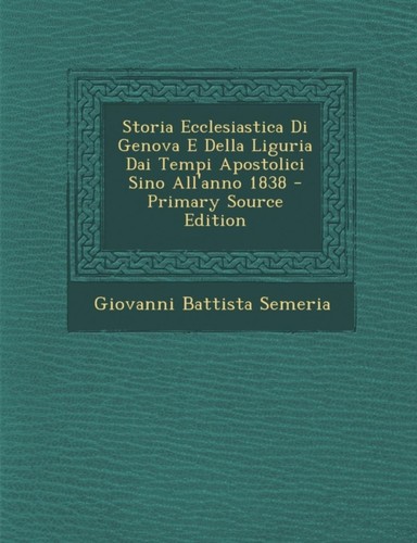 Semeria storia ecclesiastica - storia,