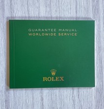 Libretto Booklet Rolex Guarantee Manual Worldwide Service 563.84