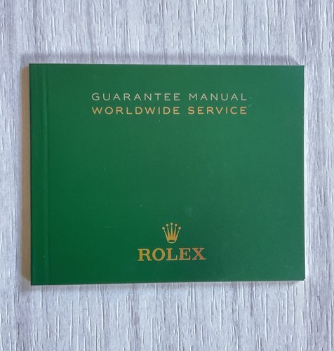 Rolex guarantee manual - rolex,