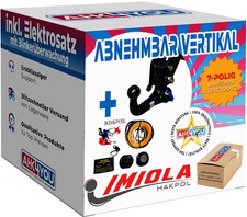 Gancio di traino IMIOLA per BMW X1 U11 dal 22 verticale rimovibile + 7 poli ES ABE