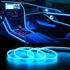 3Metri LED Auto Interno Lampada Decorativa Atmosfera Filo Striscia Luce Accessori
