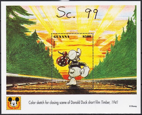 Guyana 1993 disney paperino - 1993,