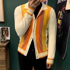 Cardigan bavero uomo maglia
