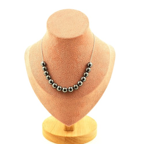 Collana perle ematite mm - collana,