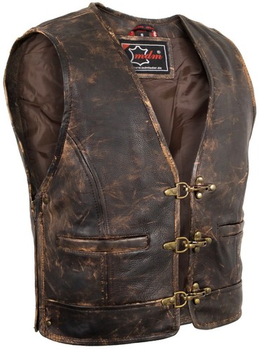 Giubbotto pelle vintage biker