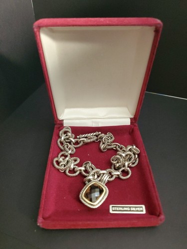 Collana sterling corda cavo - collana,