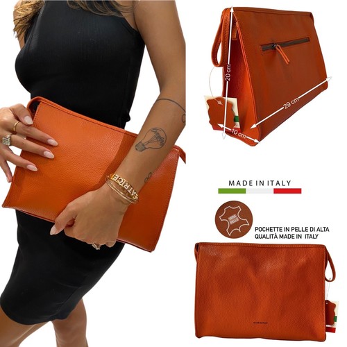 Borsa pelle unisex pochette - pelle, unisex,