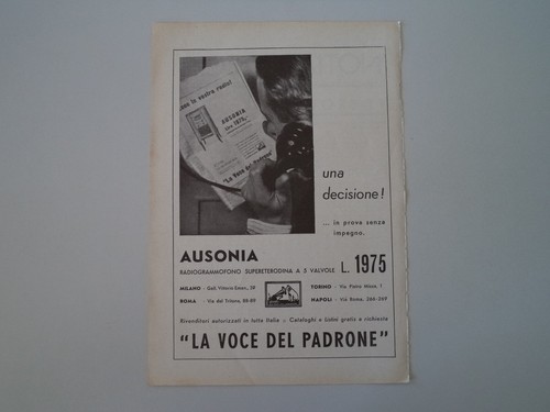 Advertising pubblicità 1935 - advertising,