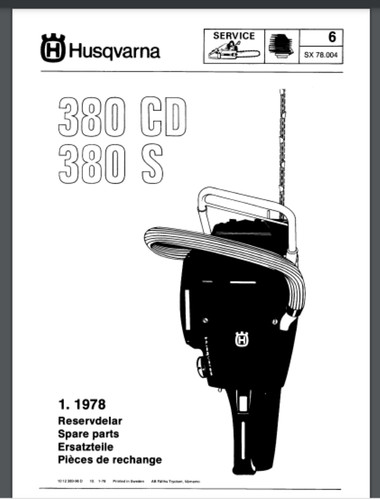 Manuale ricambi husqvarna - husqvarna, 380