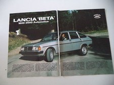 PROVA QUATTRORUOTE 1979 LANCIA BETA 1600/ 2000 AUTOMATICA