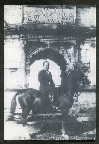 Benito mussolini cartolina - ,