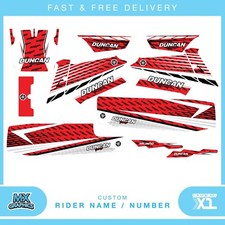 Adatto per Yamaha Banshee quad adesivi grafici decalcomanie nome e numero mx vinile laminato