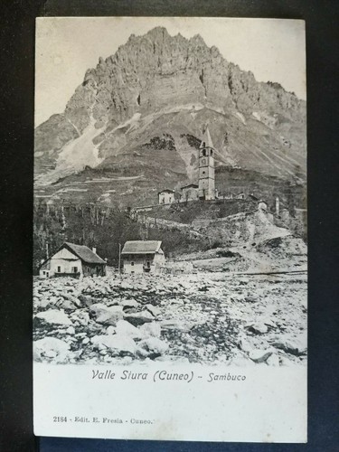 Cartolina valle stura sambuco - valle,
