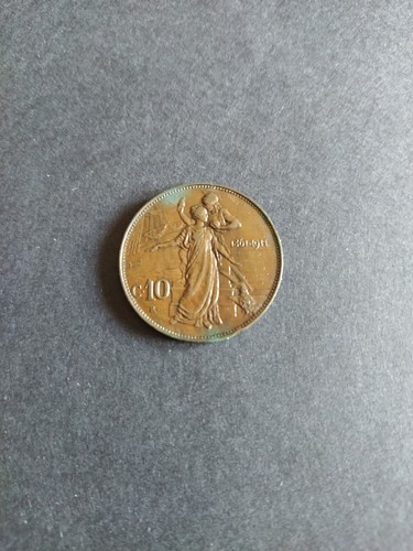 Moneta italia centesimi di - italia, 10