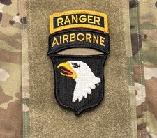 US Army 101st Airborne Division Patch/Ranger Tab con gancio ACU a colori