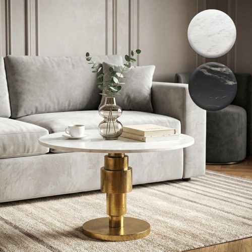 Tavolino 60cm rotondo marmo - tavolino,