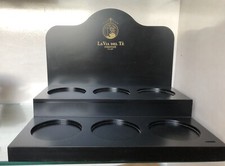 Particolare Espositore 6 Barattoli vintage la Via Del Te In Legno  . 34x27 H26,5