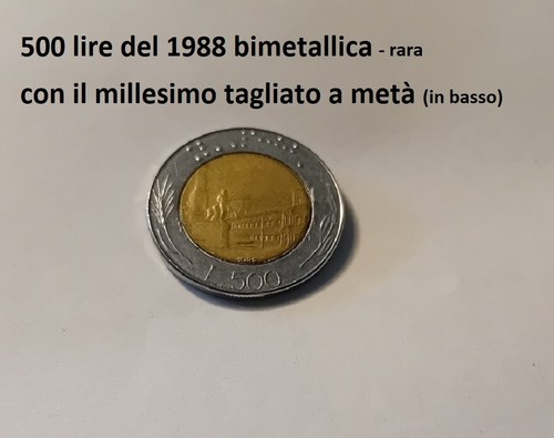 Italia 500 lire - , bimetallica